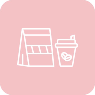 Vektör Kahve Simgesi illüstrasyonu