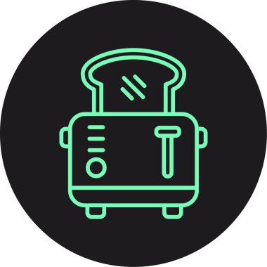 Eşsiz Tost Makinesi Vektör Satırı Simgesi