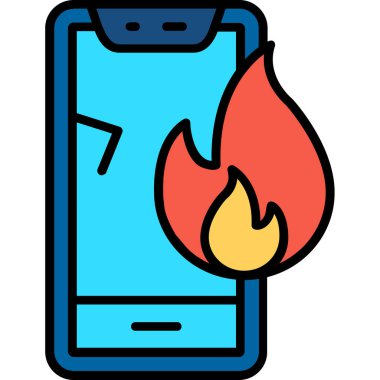 ateş alev ikonu vektör illüstrasyonuName