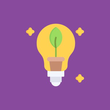 Ampul yaprak simgesiyle