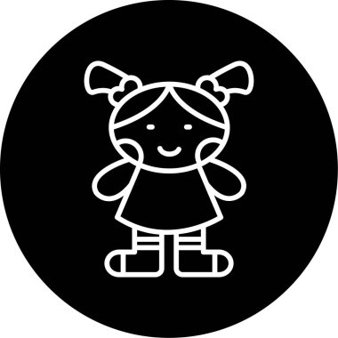 Şirin bir bebeğin vektör çizimi