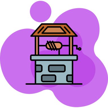 Çizgi film simgesinin vektör çizimi