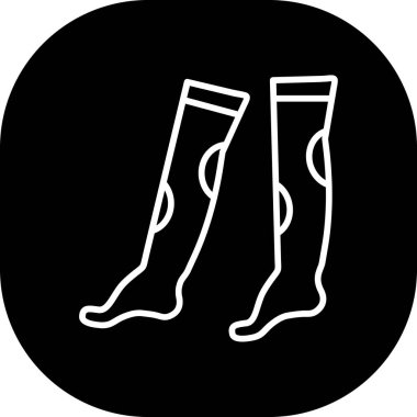 vektör çift çorap simgesi