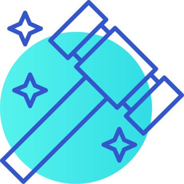 uzay uydu ağ simgesi basit vektör illüstrasyonu