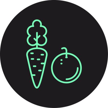 vektör besin simgesi illüstrasyonu