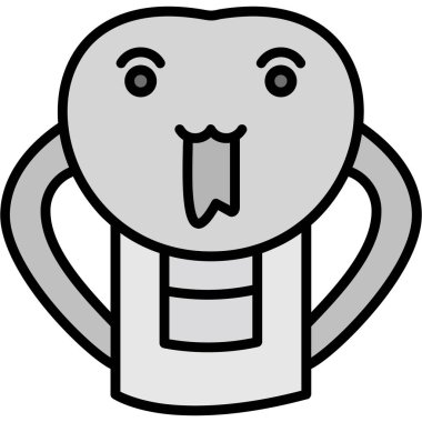 diş simgesi vektör illüstrasyonu