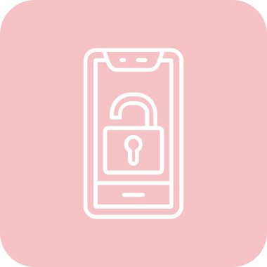 Cep telefonu simgesi, vektör illüstrasyonu