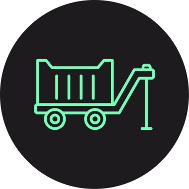 Taşıyıcı vektör çember çizgisi simgesi