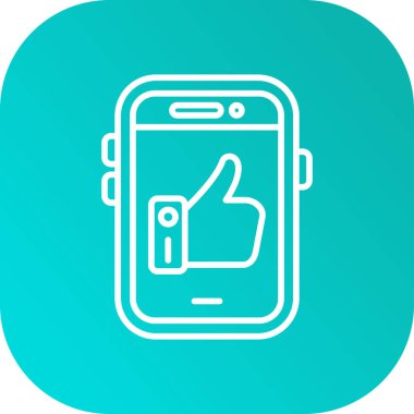 Cep telefonu simgesinin vektör illüstrasyonu