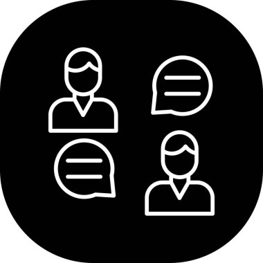 İnsan simgesinin vektör illüstrasyonu