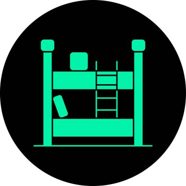 yataklı simge modayı izole etmiş arkaplan