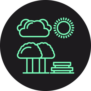 Bir simgenin vektör illüstrasyonu