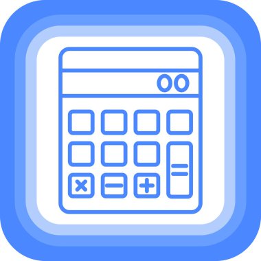 Hesap makinesi vektör simgesi