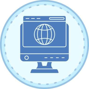 Web simgesi vektör illüstrasyonu