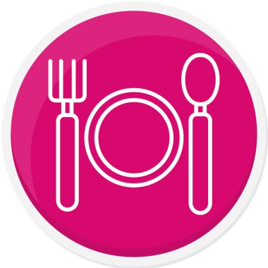 Restoran ve gıda simge vektör çizim