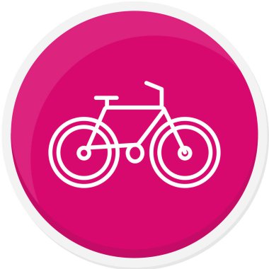 Bisiklet. Web simgesi basit illüstrasyon