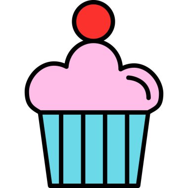 Tatlım. Web simgesi basit illüstrasyon