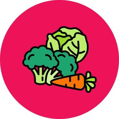 brokoli simgesi vektör çizimi