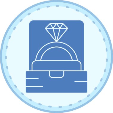 Elmas simgesinin vektör illüstrasyonu