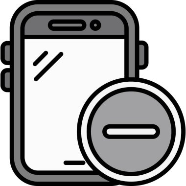 Akıllı telefon. Web simgesi basit illüstrasyon