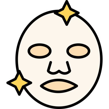 Maske. Web simgesi basit illüstrasyon