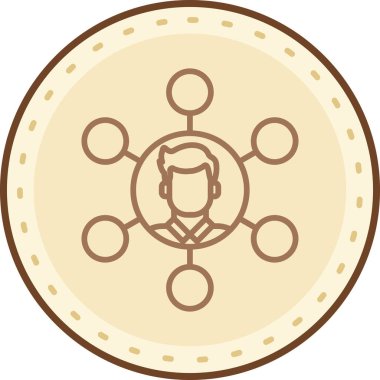 Kripto para simgesi, vektör illüstrasyonu