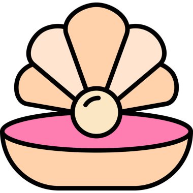 Çiçek ve yiyecek simgesinin vektör illüstrasyonu