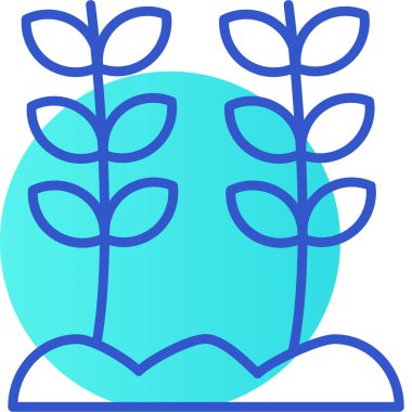 Yaprak. Web simgesi basit illüstrasyon