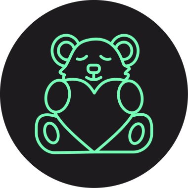 Moda tarzı izole edilmiş arkaplanda ayı simgesi