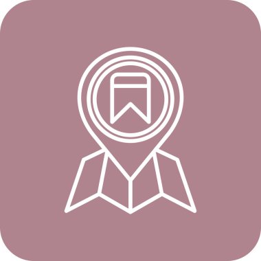 rozet vektör simgesi modern illüstrasyon