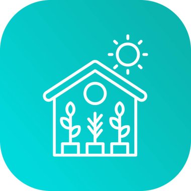 Bir çiftlik simgesinin vektör illüstrasyonu