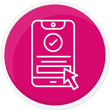 Bir web simgesinin vektör illüstrasyonu