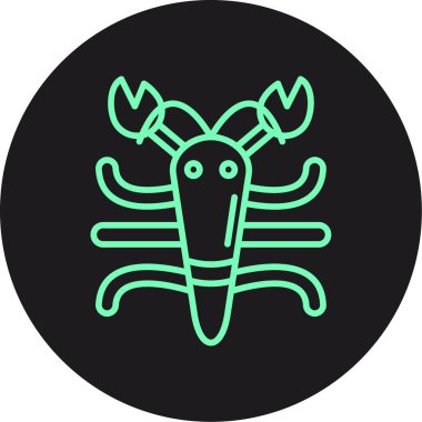 Bir ejderha simgesinin vektör çizimi