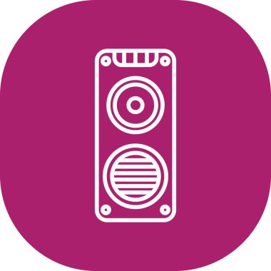 Benzersiz müzik çalar vektör simgesi