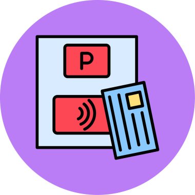 Kart simgesi, vektör illüstrasyonu