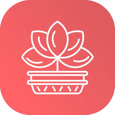 Eşsiz Çiçek Vektör Satırı Simgesi