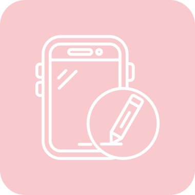 Akıllı telefon simgesinin vektör illüstrasyonu