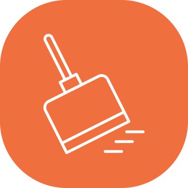 Boya fırçası. Web simgesi basit tasarım