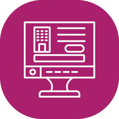 Web vektör illüstrasyon simgesi