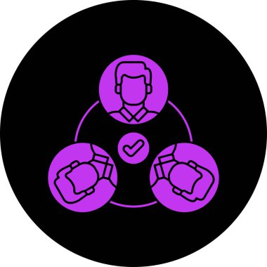 Benzersiz fikir vektör simgesi