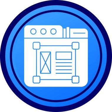 tarayıcı pencere simgesi vektör illüstrasyonu