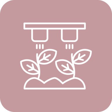 Bir çiçek simgesinin vektör illüstrasyonu