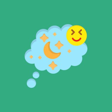 gece uykusu vektör simgesi.