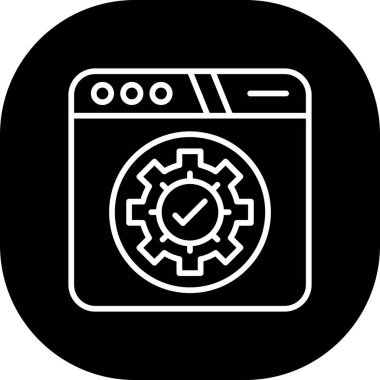 Vektör çamaşır makinesi simgesini