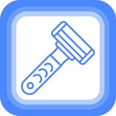 Çekiç simgesinin vektör illüstrasyonu