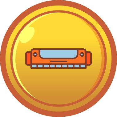 Kumarhane çipi vektör illüstrasyon tasarımlı altın sikke