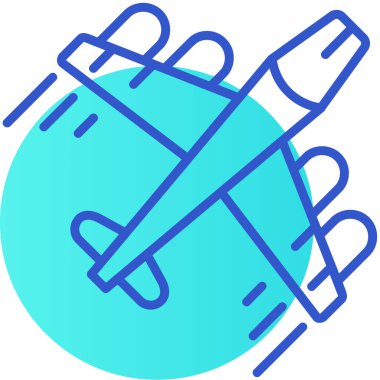 Uçak. Web simgesi basit illüstrasyon