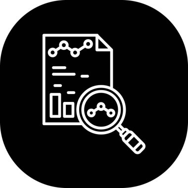 veri analizi glifleri siyah vektör deseni