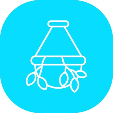 Bir noel ağacı simgesinin vektör illüstrasyonu