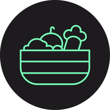 yiyecek simgesi, vektör illüstrasyonu basit tasarım